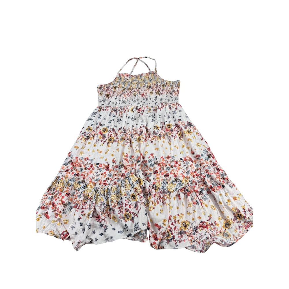 Maurices Womens Plus 2X Floral Smocked Tiered Halter Maxi Dress NWT